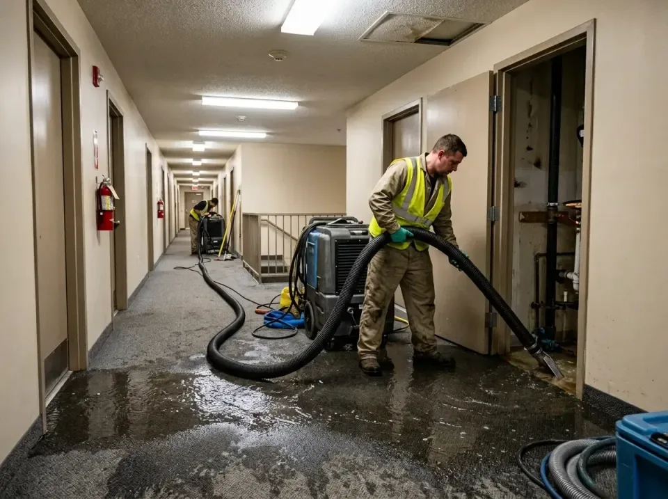 multi-unit-apartment-hallway-f-005 — frequently asked questions, Emergency Burst Pipe Water Extraction & Removal in Preaknes…